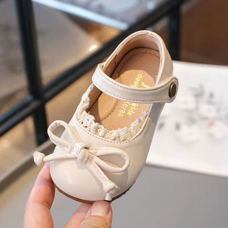 Zapatos de niña con encaje antideslizantes para primavera y otoño - imagen 4