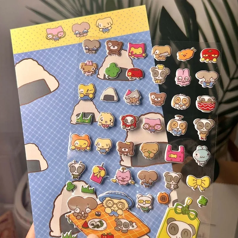 Pegatinas Kawai táctiles de burbujas con frutas y verduras - imagen 4