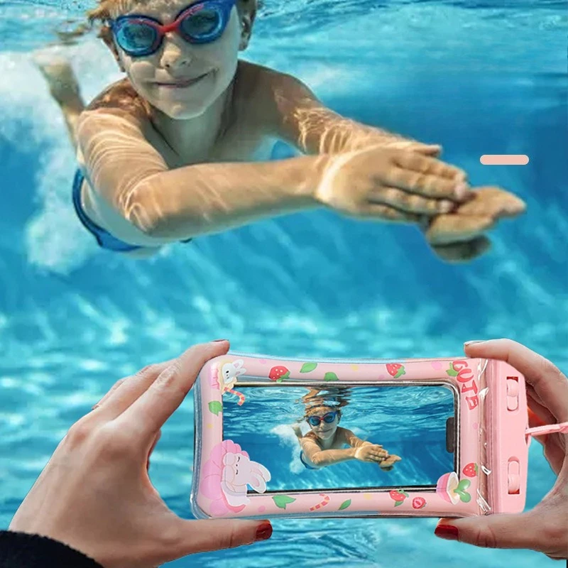 Funda impermeable para móvil con pantalla táctil y airbag para buceo - imagen 4