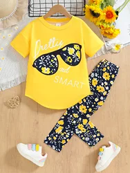 Conjunto verano algodón para niña – Top + pants juveniles