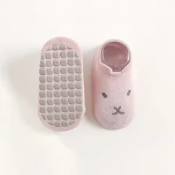 Calcetines antideslizantes de algodón para bebé con dibujos