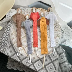 Cadena de chupete de tela con animales y cuerda antipérdida