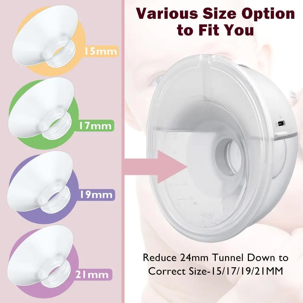Inserto brida 24mm para extractor - Compatible Momcozy, Spectra, Medela, Elvie - imagen 3