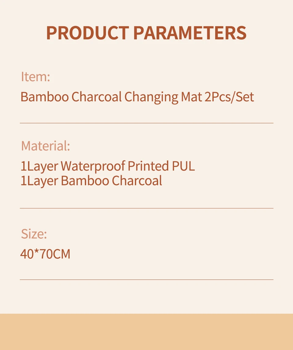 Tapete impermeable y transpirable para cambios de pañal