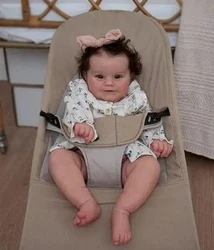 Muñeca Reborn Maddie realista con cabello enraizado a mano