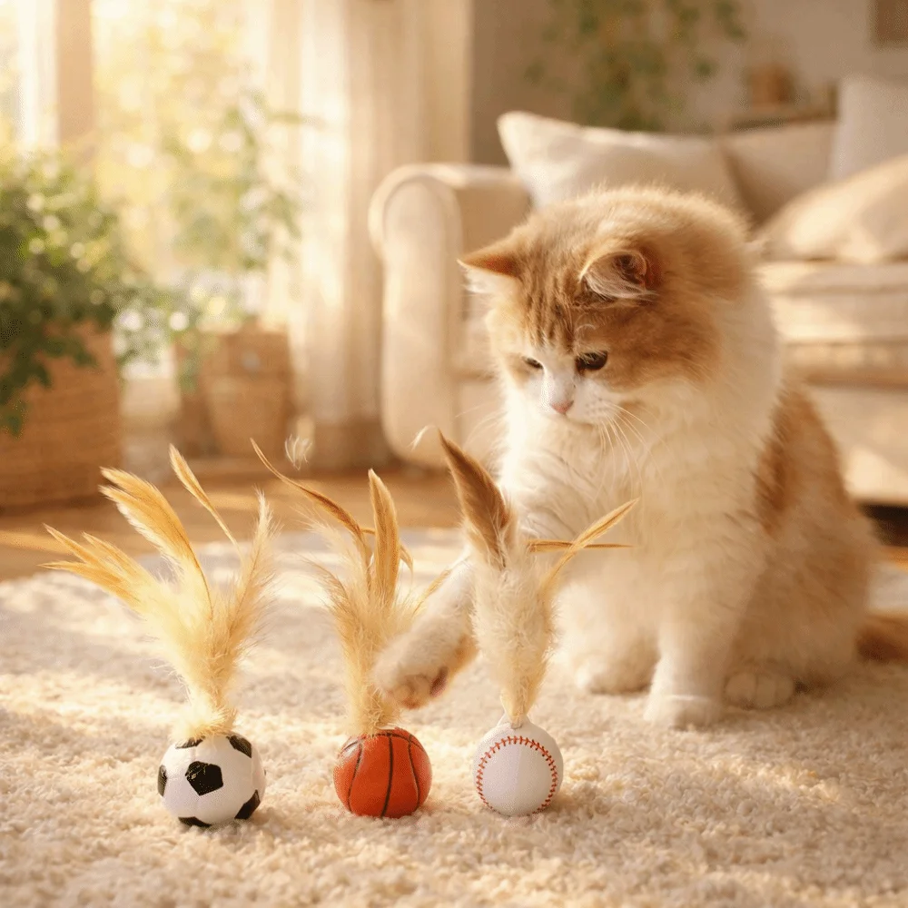 Pelota sólida interactiva para gatos resistente a mordeduras - imagen 5