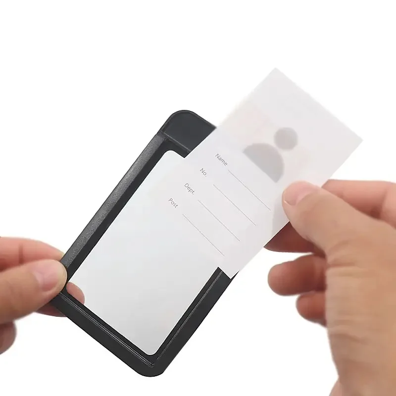 Tarjetero rígido con cuerda para credencial, funda protectora - imagen 3