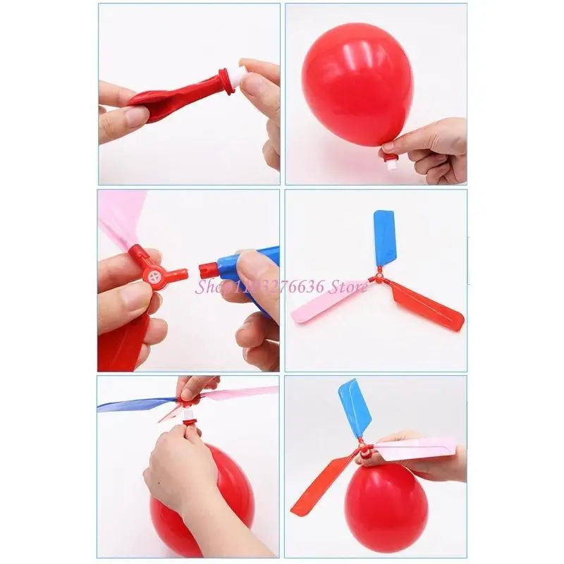 Juego helicópteros con globos creativos R6FD para Día del Niño