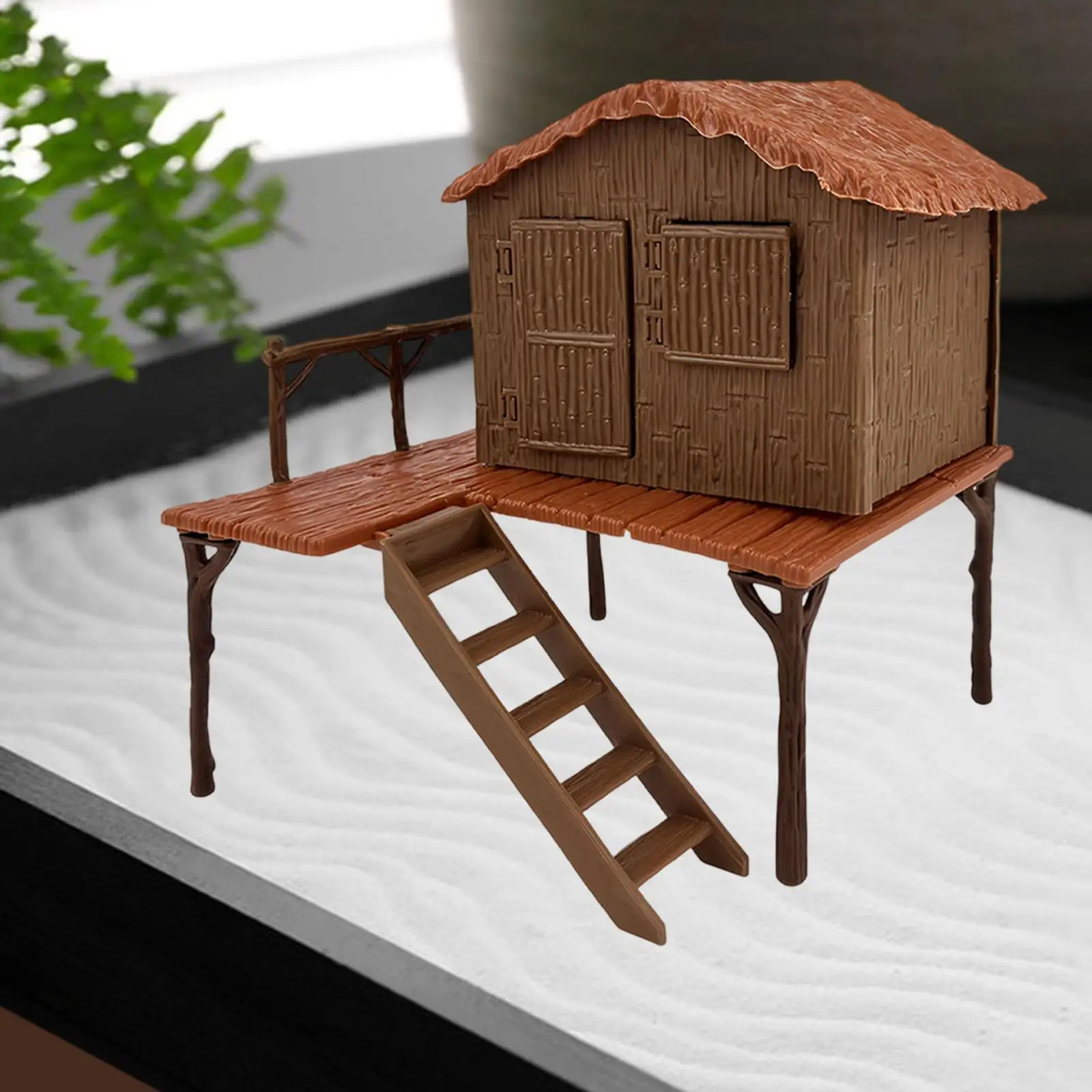 Kit de casa de plástico sin ensamblar para diorama realista infantil - imagen 3