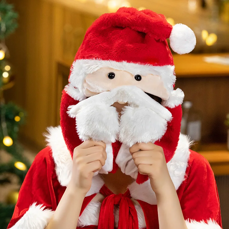 Conjunto gorro y bufanda bebé invierno con alce, Papá Noel - imagen 4