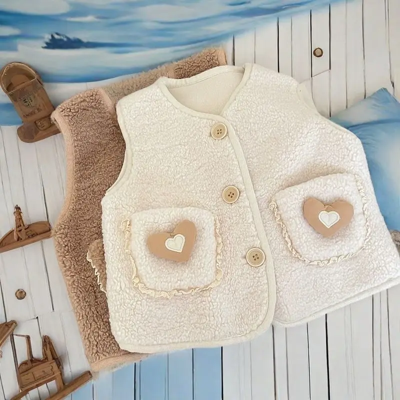 Chaleco de felpa sin mangas para niño – Cómodo para primavera y otoño - imagen 3