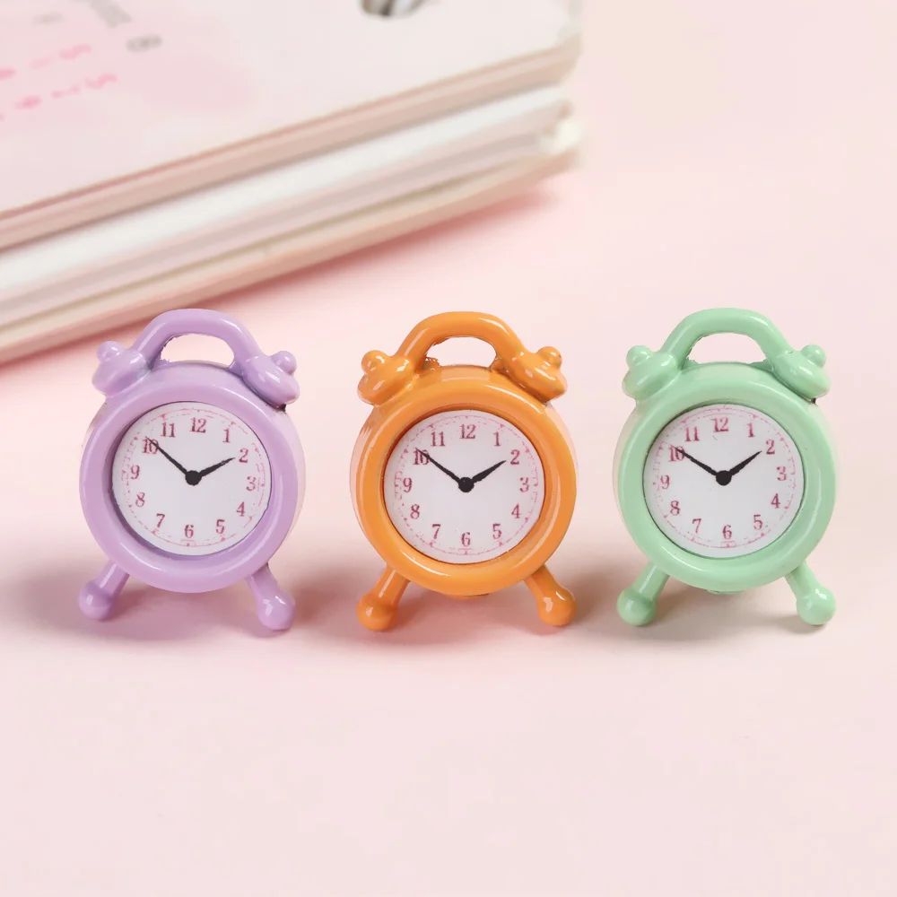 Reloj despertador miniatura juguete para casa de muñecas - imagen 4