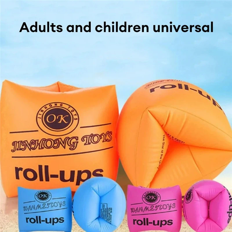 Manguitos de natación hinchables para niños y adultos