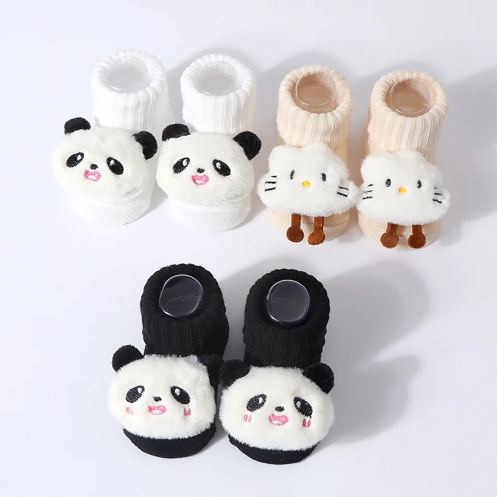 Calcetines de bebé con oso 3D de punto suave para recién nacidos - imagen 4