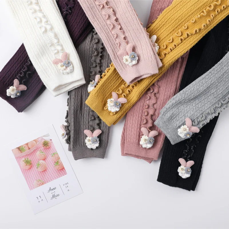 Medias y pantimedias para niñas de otoño e invierno cálidas - imagen 3