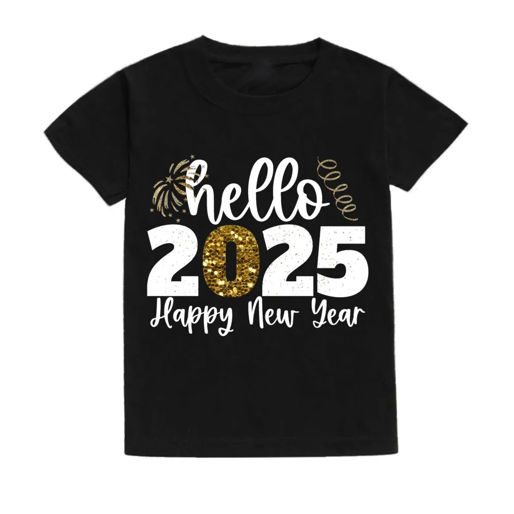 Camiseta Año Nuevo 2025 para niños - Manga corta transpirable - imagen 3