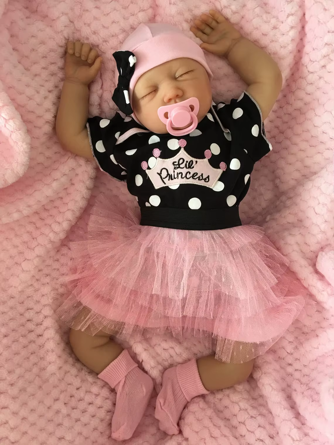 NPK Muñeca Reborn bebé pintada realista tamaño grande
