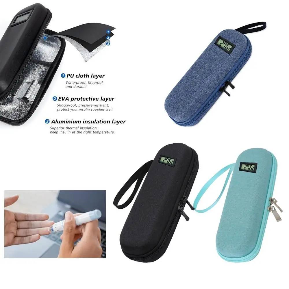 Estuche térmico para insulina con termómetro y organizador impermeable - imagen 4