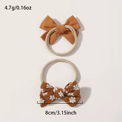 Diademas suaves con lazo para bebé y niños de algodón-nailon