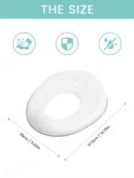 Asiento de inodoro portátil infantil con protector anti-salpicaduras