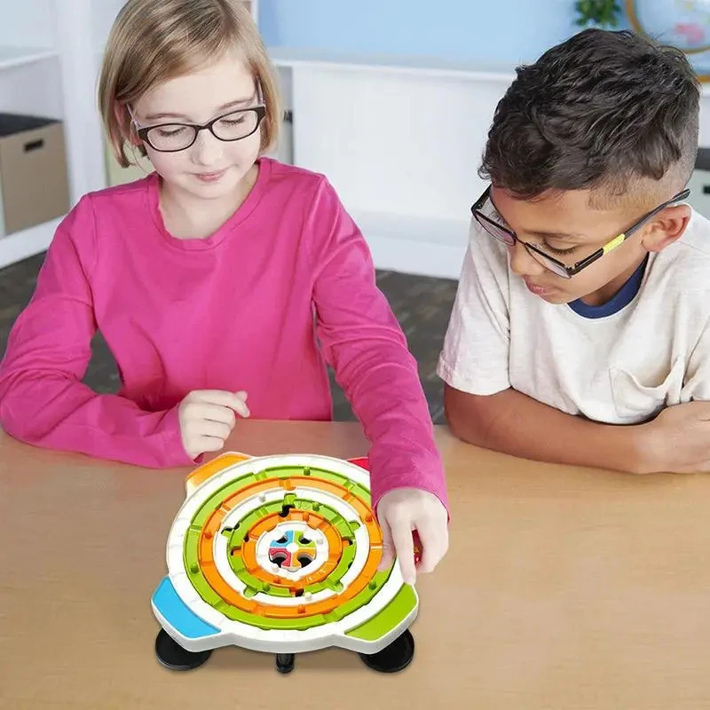 Juego de mesa laberinto lógico para niños, rompecabezas educativo - imagen 3