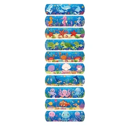 Tiritas infantiles adhesivas con motivo marino de peces kawaii