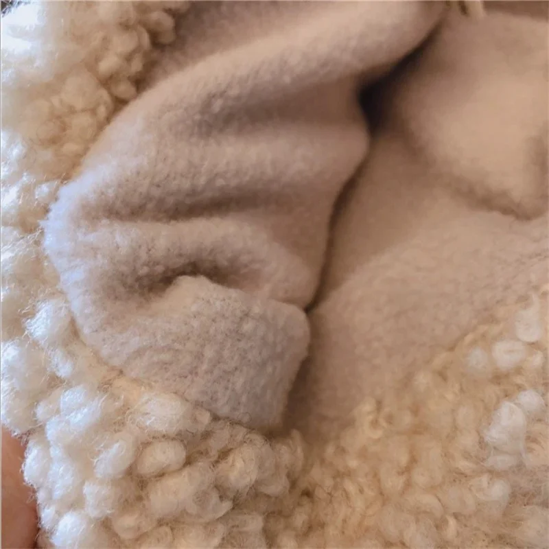 Chaleco piel de cordero grueso infantil para invierno cálido - imagen 4