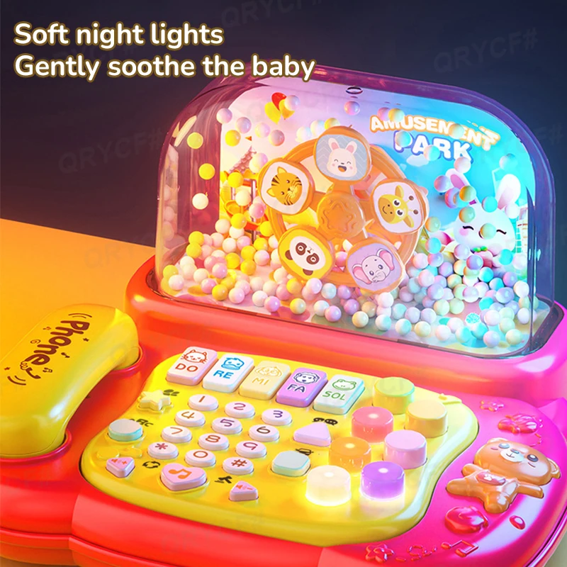 Teléfono de juguete multifunción con luces y cuentos musicales - imagen 3