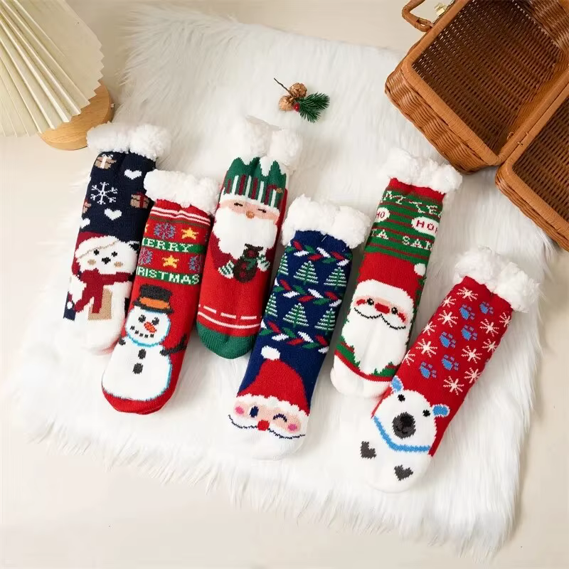 Calcetines navideños de algodón para niños y niñas - imagen 4