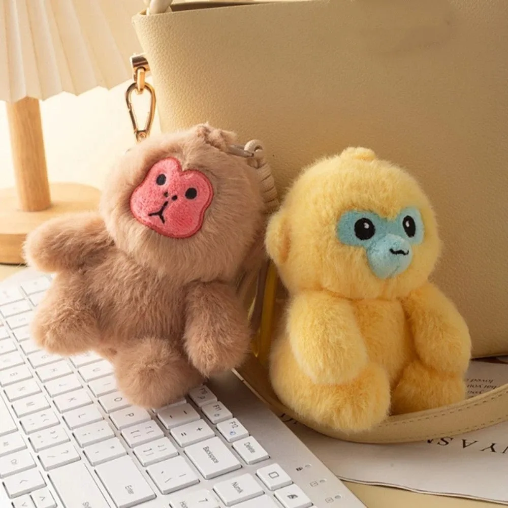 Peluche mono colgante de felpa blanco saki para coche Kawaii - imagen 2