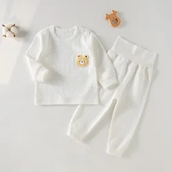 Conjunto pijama de algodón para bebé de manga larga sin costuras