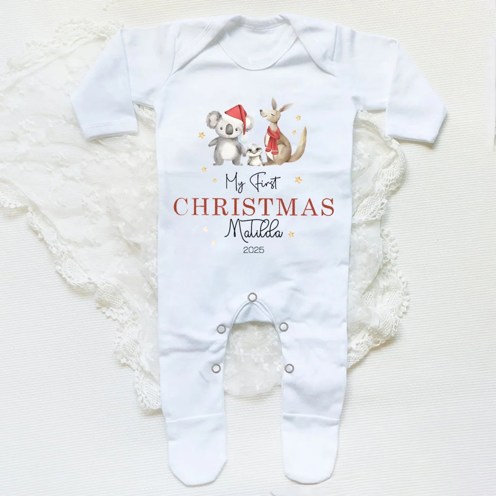 Pijama navideño personalizado para bebé – Mi primera Navidad