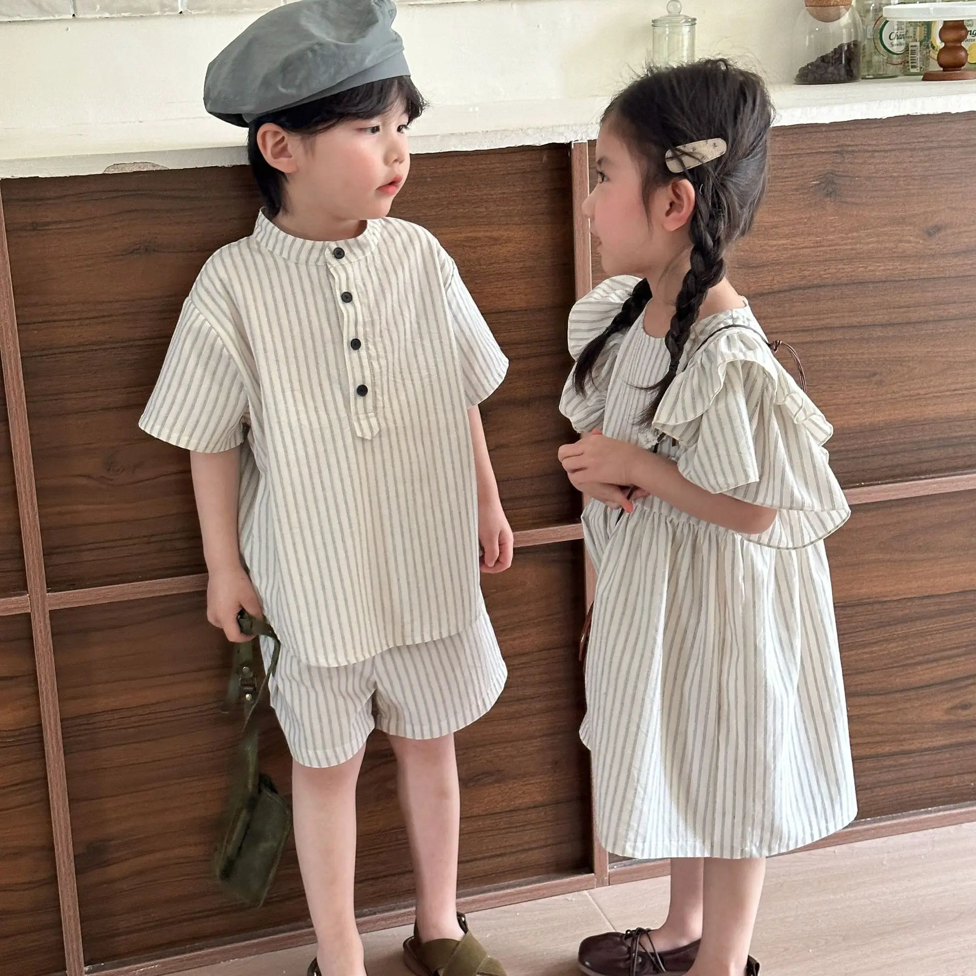 Conjunto verano infantil algodón: camiseta manga corta y shorts - imagen 2