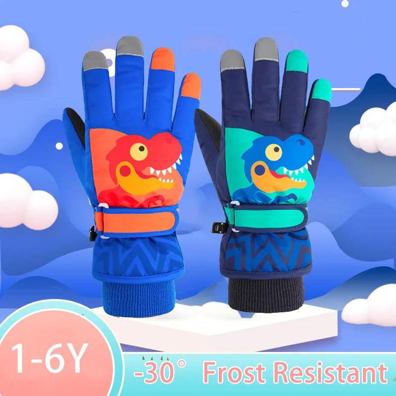 Guantes de nieve impermeables y térmicos para niños - imagen 4