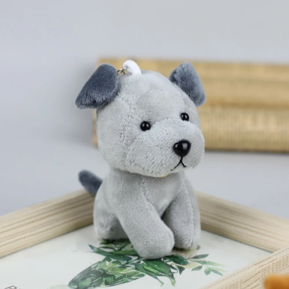 Llavero lobo de peluche dibujos animados para niños, colgante suave - imagen 4