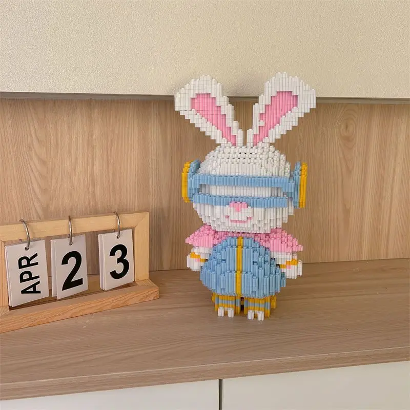Puzzle infantil 3D desmontable – Conejo de construcción