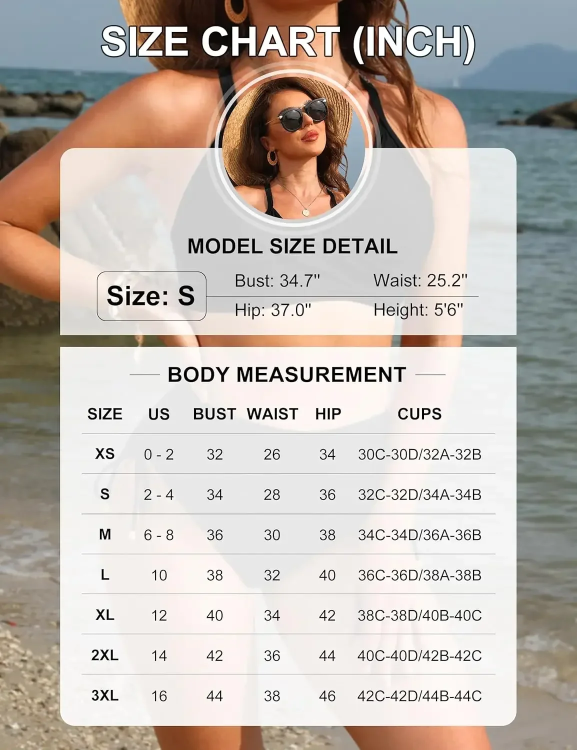 Bikini talle alto con cordón ajustable