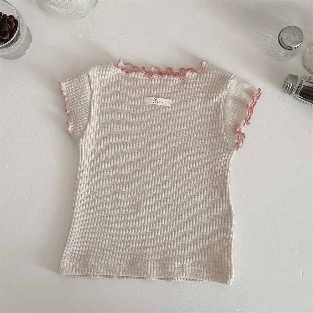 MILANCEL camiseta de verano para bebé color liso cómoda - imagen 2