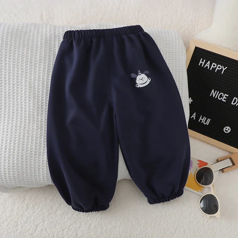 Pantalón de chándal de algodón cómodo para niños, diario - imagen 3