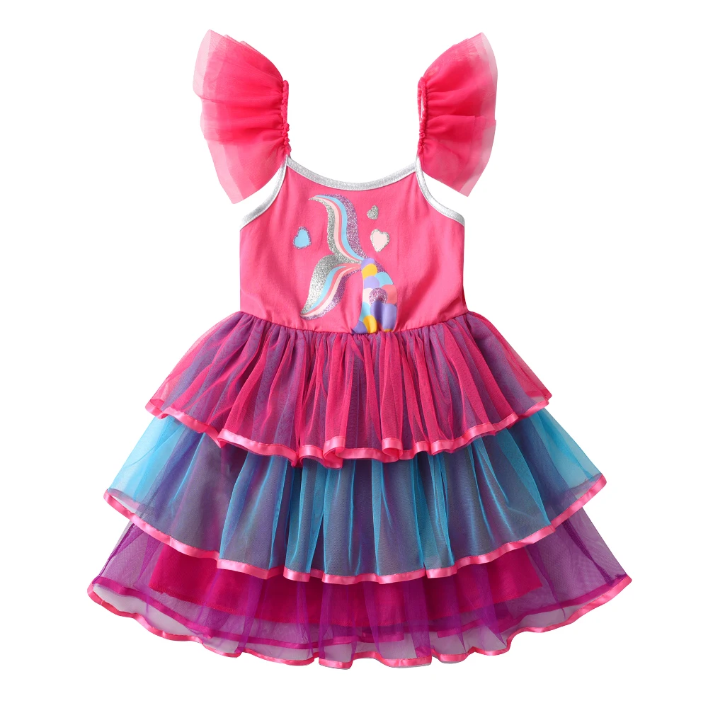 DXTON disfraz de sirena infantil con vestido verano ajustable