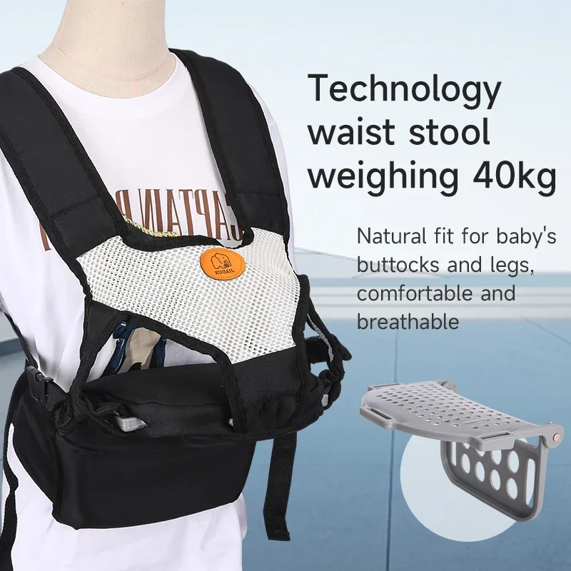 Mochila portabebés ergonómica de cintura tipo canguro - imagen 3