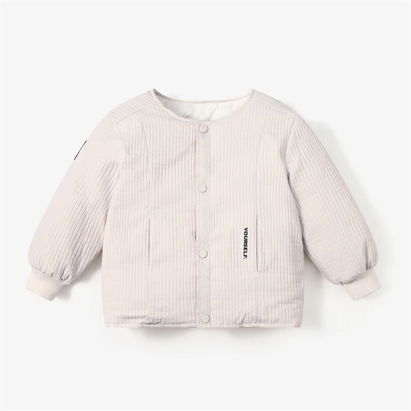 Chaqueta acolchada de algodón estilo baseball antiviento para niños - imagen 3