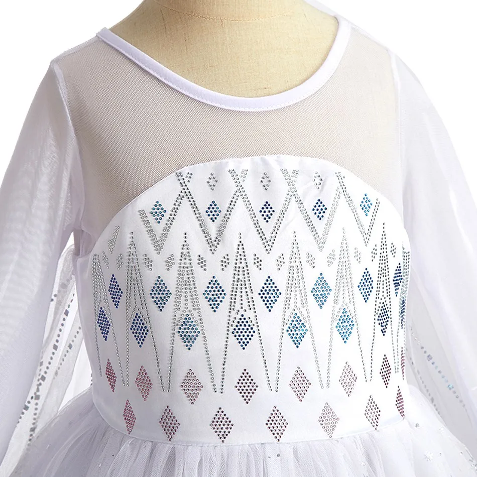 Disfraz de Elsa Frozen con capa para niña - imagen 2