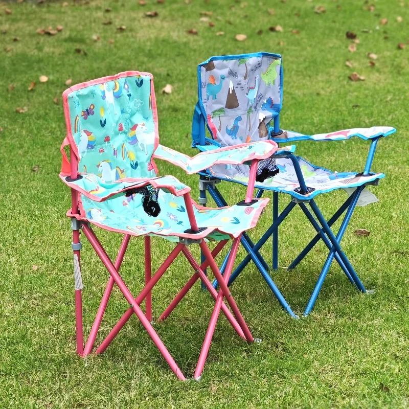 Silla plegable infantil de camping impermeable de acero antidesgarro - imagen 3