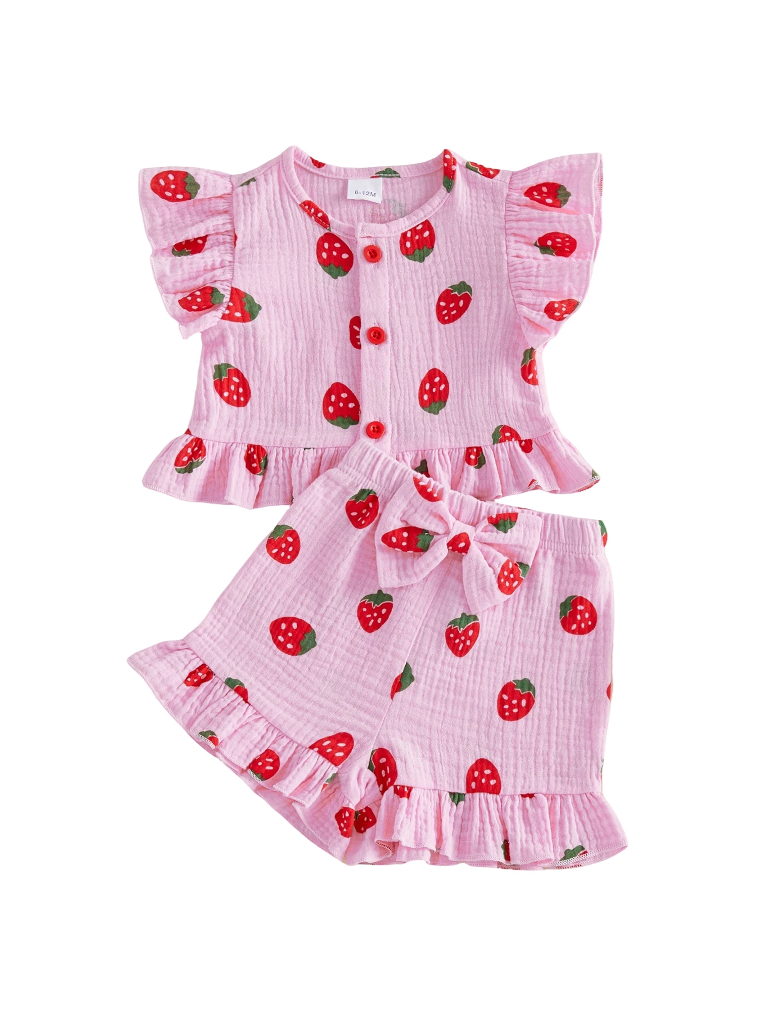 Conjunto verano niña fresa Tregren