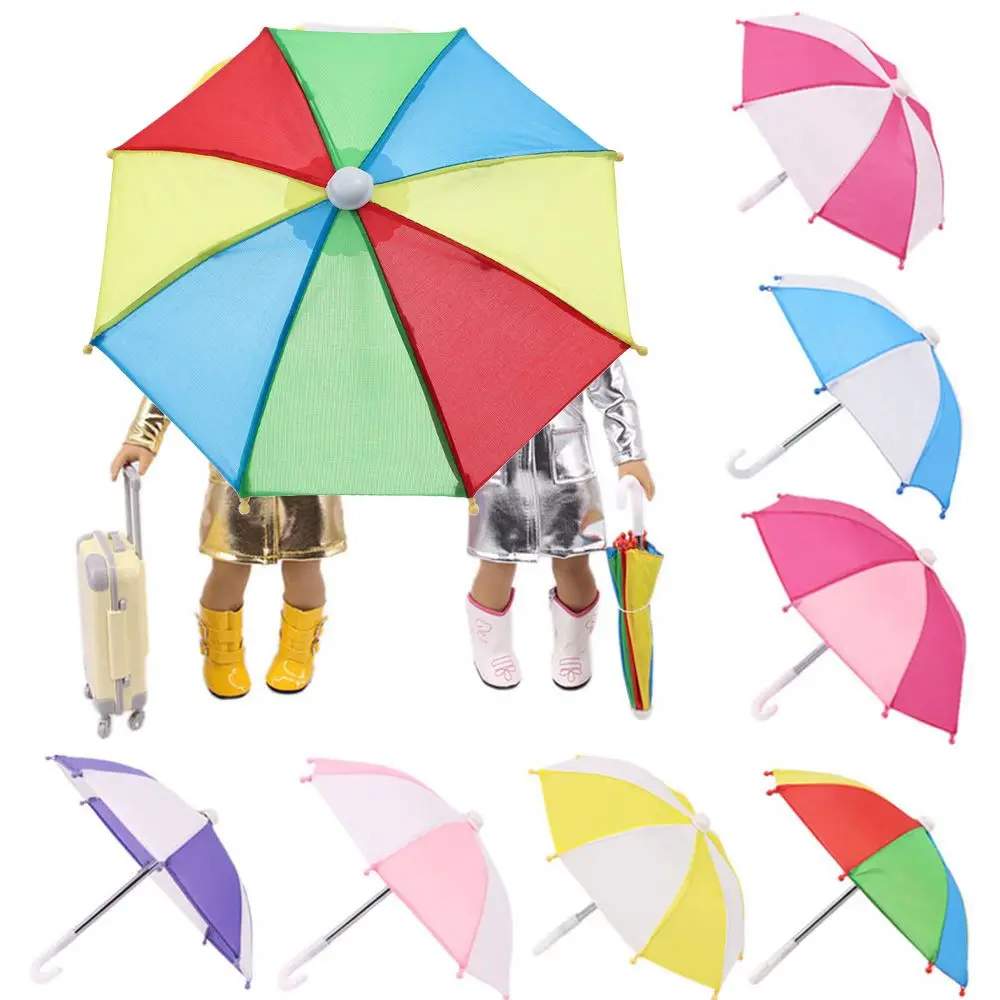 Paraguas mini para casa de muñecas – Set lluvia infantil - imagen 5
