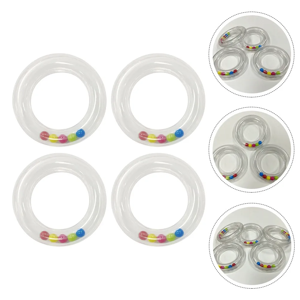 Sonajero bebé de mano transparente musical, divertido regalo infantil - imagen 2