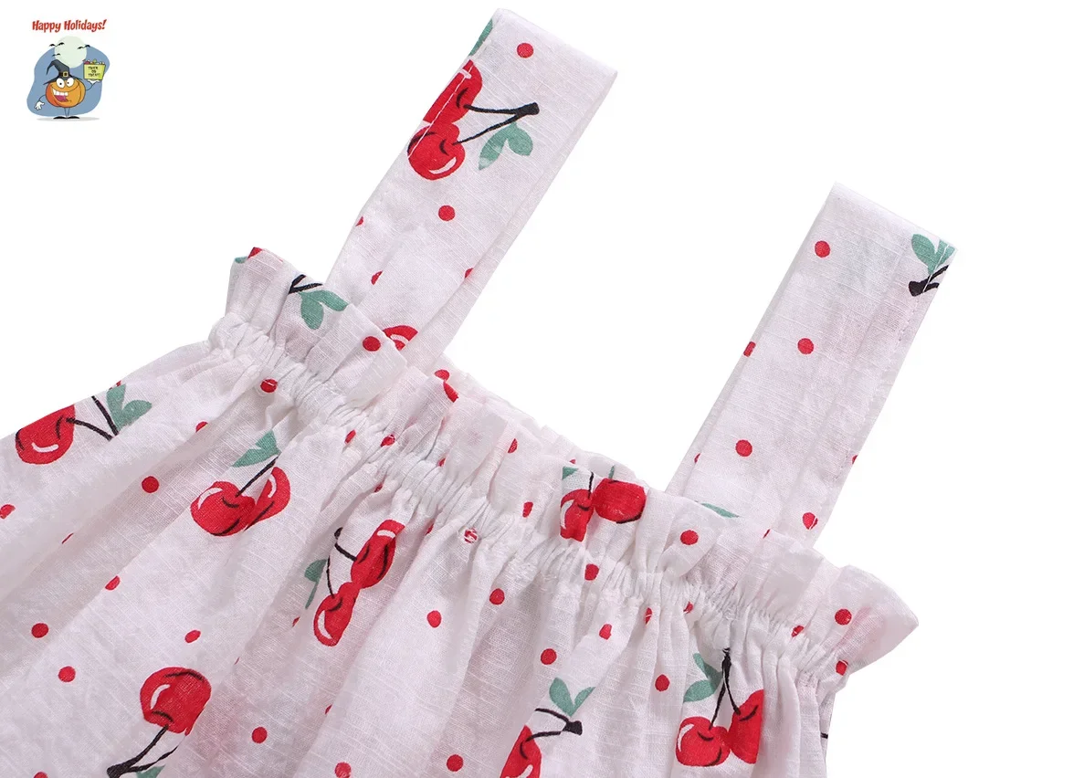 Conjunto verano niña vestido y braguitas de algodón suave ligero - imagen 5