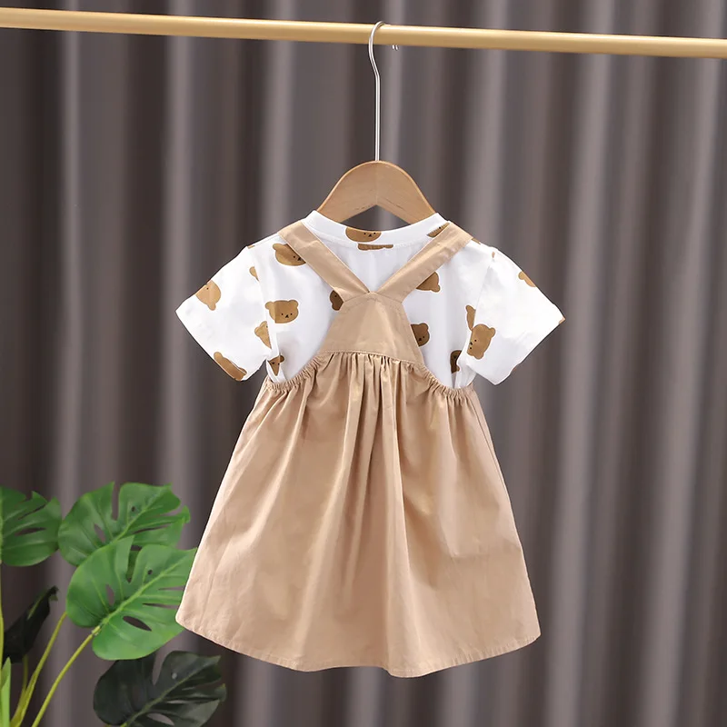 Conjunto verano niños: camiseta dibujos animados + shorts tirantes - imagen 4