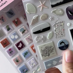 Pegatinas adhesivas 3D mundo marino para álbum de recortes